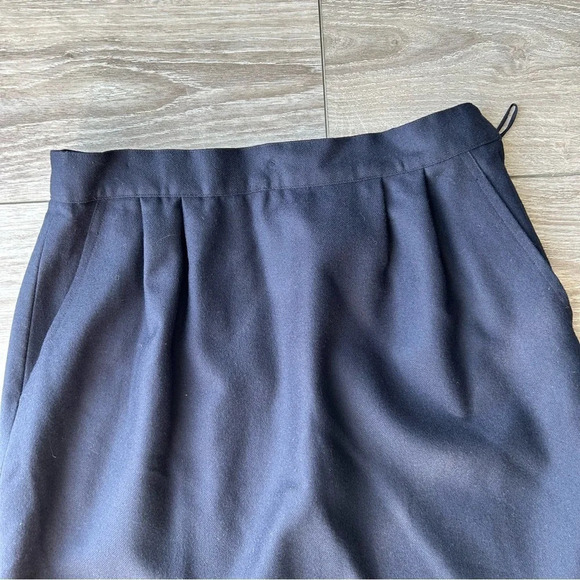 Vintage Ports International Pure Wool High Waist Midi Skirt - Picture 5 of 13